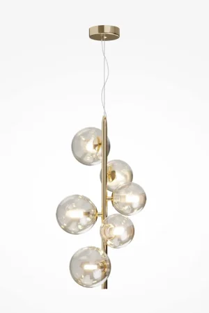 Ultimissimo Modello Lampada a sospensione in metallo pendente e diffusori a boccia in vetro moderni - 28W - IP 20