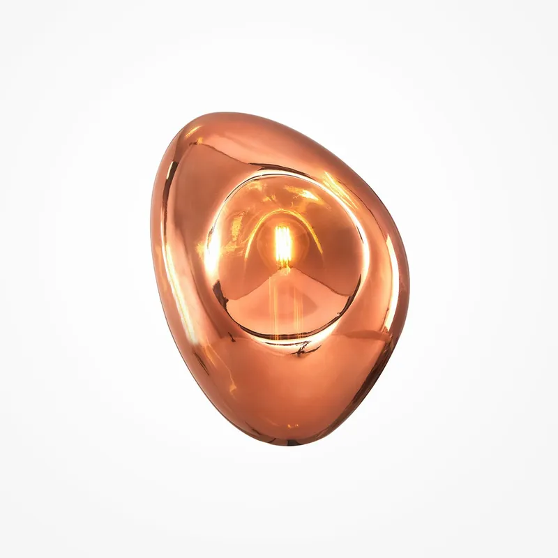 Applique da parete in metallo con diffusore in vetro dal design elegante - 40W - IP 20 Popolare