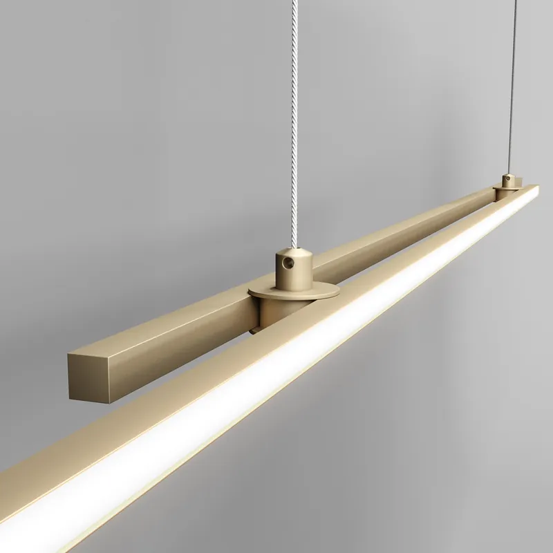 Lampada a sospensione lineare a LED dal design moderno ed elegante - 48W - Lumen 2200 - 4000k Luce Naturale - IP 20 Esclusivo