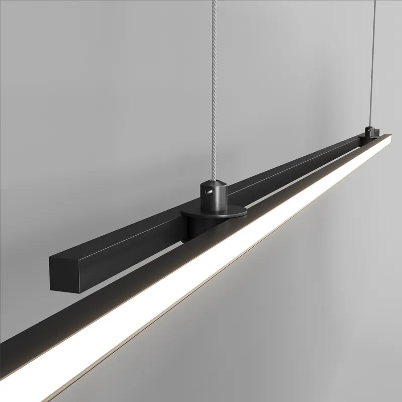 Lampada a sospensione lineare a LED dal design moderno ed elegante - 48W - Lumen 2200 - 4000k Luce Naturale - IP 20 Promo Stagionale