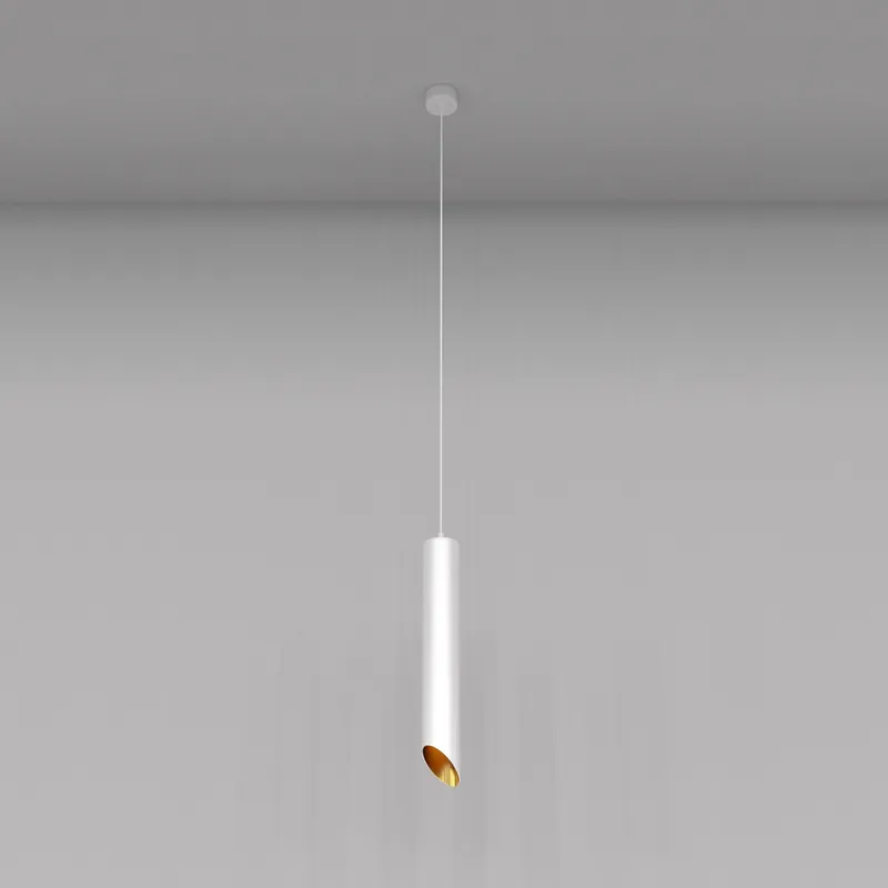 Lampada a sospensione con diffusore tubolare singolo lungo dal design elegante - 35W - IP 20 Offerta Limitata