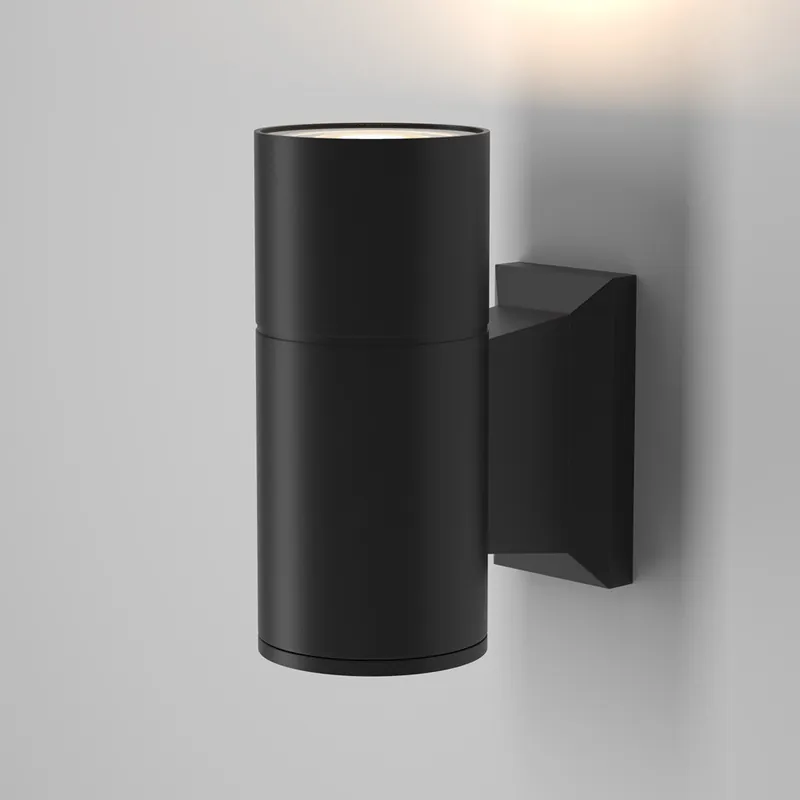 Applique per esterni moderna con struttura in metallo e diffusore in vetro - 50W - IP54 Super Prezzo