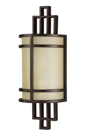 Applique da parete moderna in acciaio con diffusore in vetro con 1 lampadina - 60W - IP20 Professionale