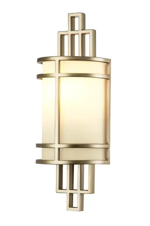 Applique da parete moderna in acciaio con diffusore in vetro con 1 lampadina - 60W - IP20 Must-Have