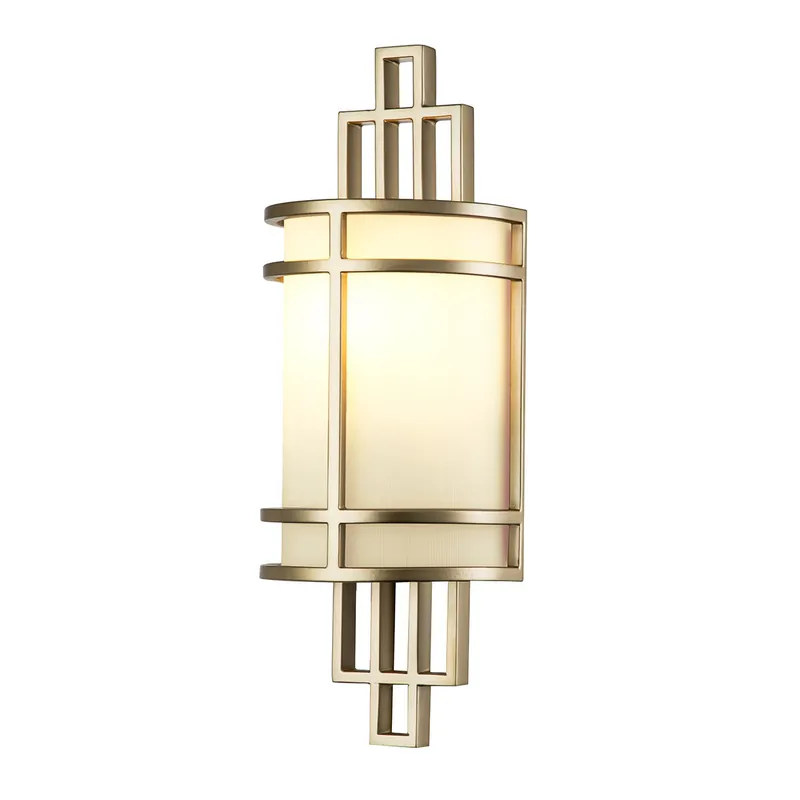Applique da parete moderna in acciaio con diffusore in vetro con 1 lampadina - 60W - IP20 Must-Have