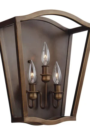 Applique da parete moderna con diffusore in acciaio con 3 lampadine - 60W - IP20 Prezzo Basso