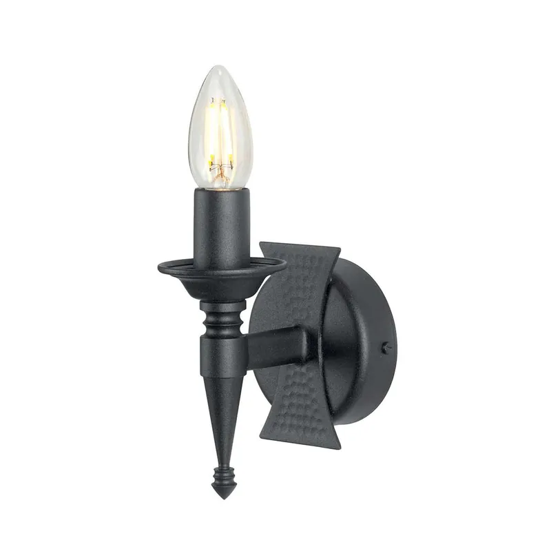 Applique da parete in acciaio dal design rustico con 1 diffusore - 60W - IP20 Compra Oggi Stesso