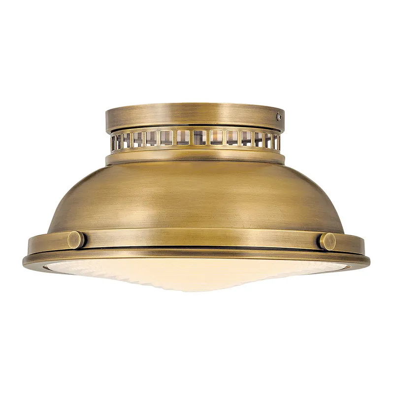 Scelto Dai Clienti Lampada da soffitto plafoniera rotonda rustica in acciaio e diffusore in vetro - 40W - IP20