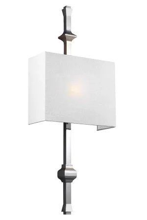 Applique da parete rustica con struttura in acciaio e diffusore in tessuto - 60W - IP20 Promozione
