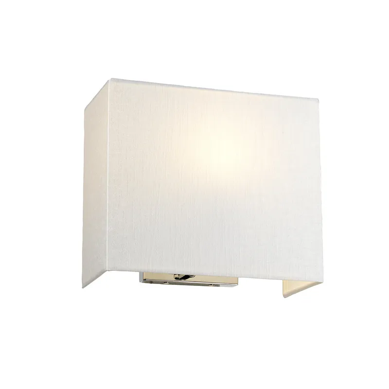 Prezzo Scontato Applique moderna media con struttura in acciaio e paralume in tessuto - 60W - IP20