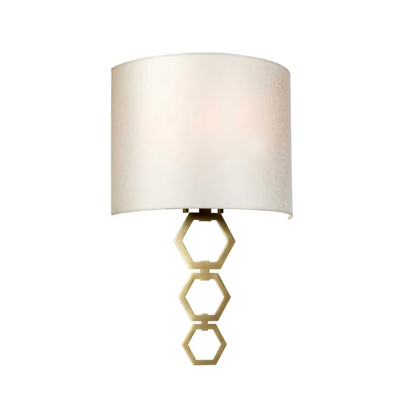 Applqiue grande con struttura in acciaio e diffusore in tessuto curvo - 60W - IP20 Prezzo Ridotto