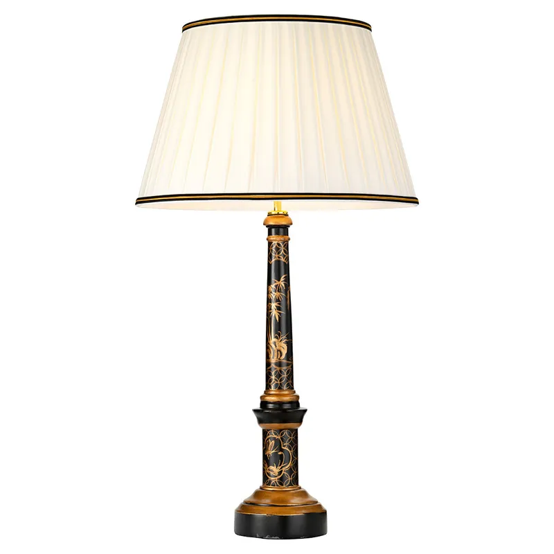Lampada da tavolo contemporanea con struttura in legno con paralume in tessuto - 60W - IP20 Quantità Limitata