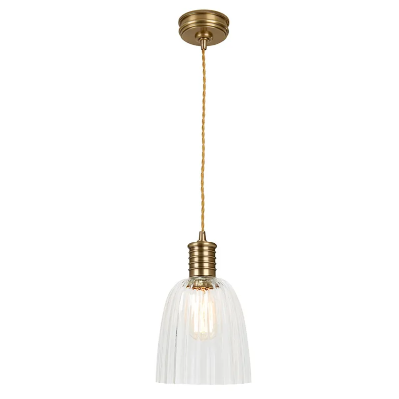 Lampada a sospensione moderna in acciaio con diffusore singolo in vetro - 60W - IP20 Nuovo Arrivo