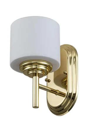 Applique da parete per bagno in acciaio con diffusore in vetro - 3W - IP44 Offerta Del Giorno