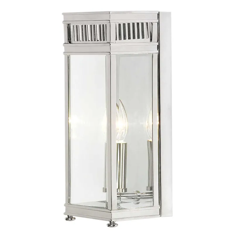 Lanterna da esterno piccola con struttura in ottone e diffusore in vetro - 60W - IP44 Scelto Dai Clienti