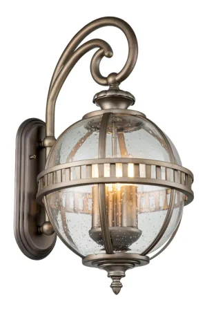 Applqiue da esterno rustica con struttura in alluminio e diffusore in vetro - 40W - IP44 Quantità Limitata