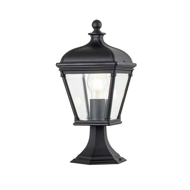 Prezzo Di Fabbrica Lampioncino da giardino basso con struttura in alluminio e diffusore in vetro - 60W - IP44