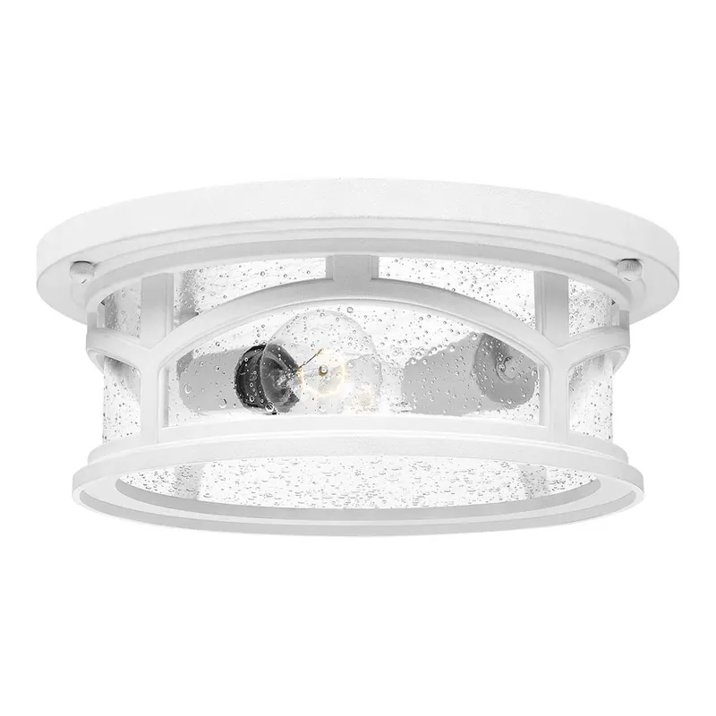 Promozione Esclusiva Plafoniera da esterno rustica con struttura in resina e diffusore in vetro - 40W - IP44