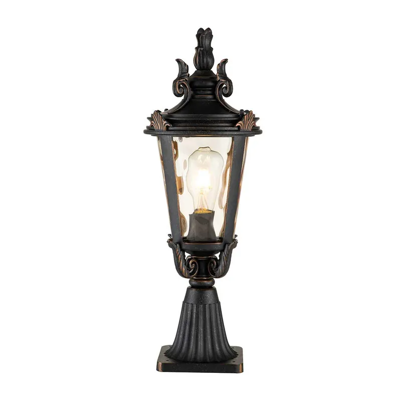Lampioncino da giardino con struttura in alluminio e diffusore in vetro - 100W - IP44 Ordina Subito