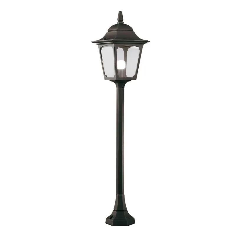 Lampione da giardino struttura in alluminio e diffusore in vetro - 100W - IP44 Affare