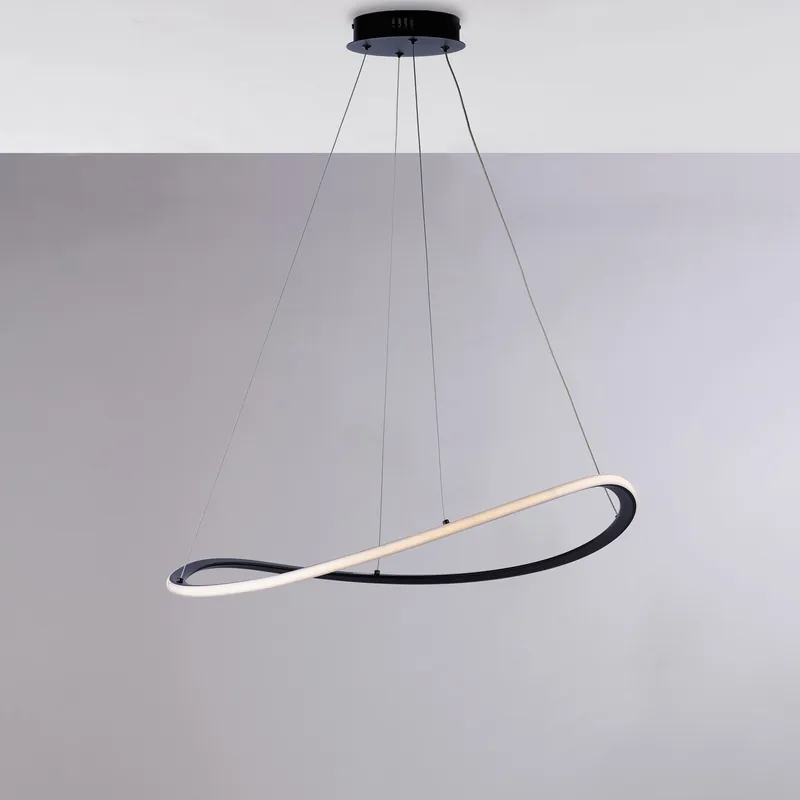 Pagamento Sicuro Lampada a sospensione a LED con struttura in alluminio e diffusor in acrilico - 40W - Lumen 3600 - 3000k-4000k-6000k - IP20