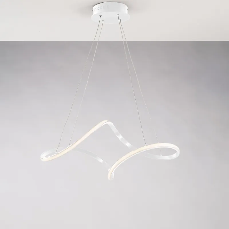 Lampada a sospensione a LED con struttura in alluminio e diffusore in acrilico - 44W - Lumen 5180 - 4000k Luce Naturale - IP20 Compra Online