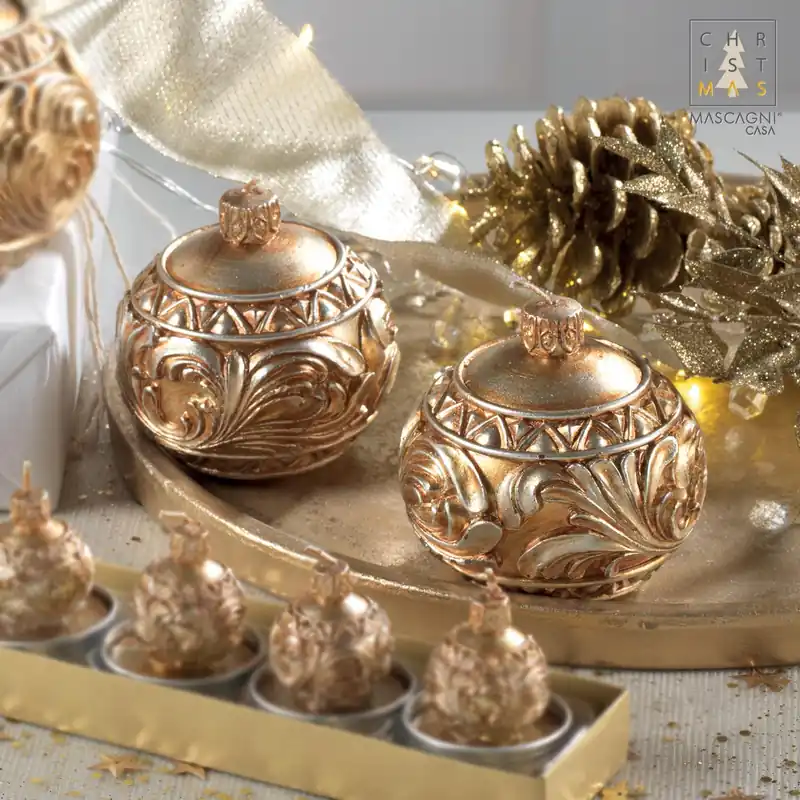 Must-Have Set 2 candele d.8 con decori natalizi
