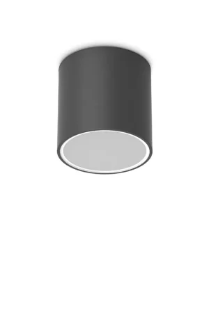 Saldi Plafoniera da esterno in alluminio con diffusore in vetro rotondo - 20W - IP54