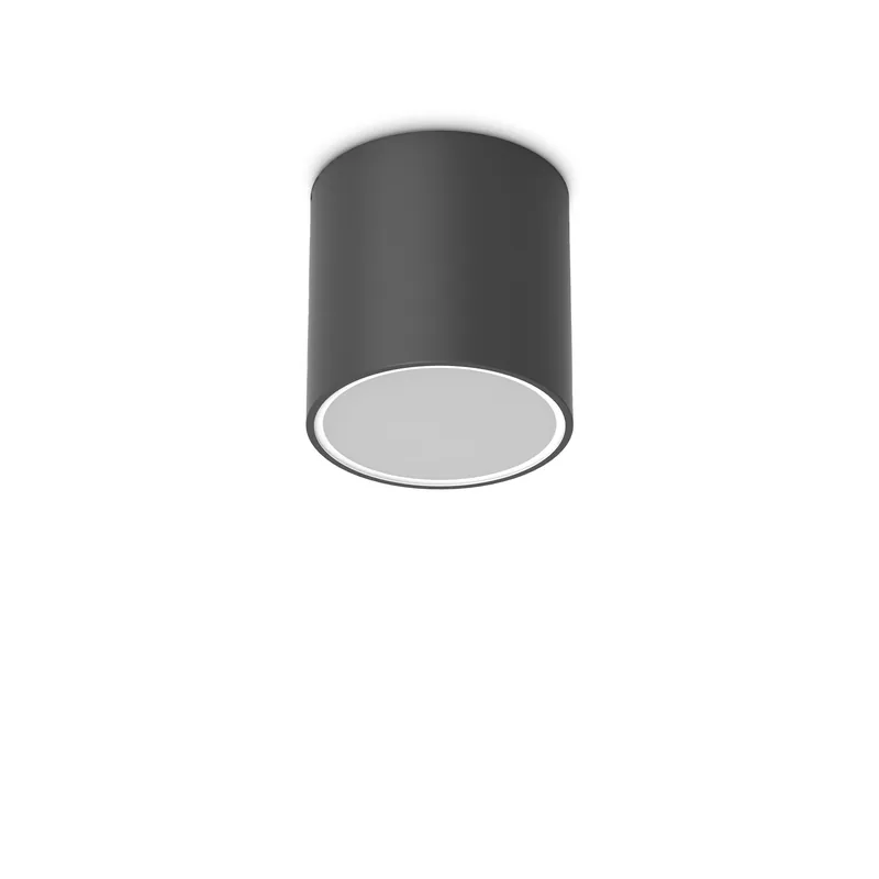 Saldi Plafoniera da esterno in alluminio con diffusore in vetro rotondo - 20W - IP54