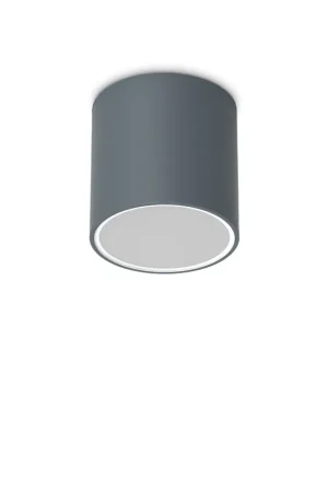 Prezzo Basso Plafoniera da esterno in alluminio con diffusore in vetro rotondo - 20W - IP54