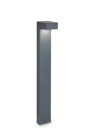 Ultimissimo Modello Lampione da giardino con struttura alta in alluninio e diffusore in vetro - 15W - IP44