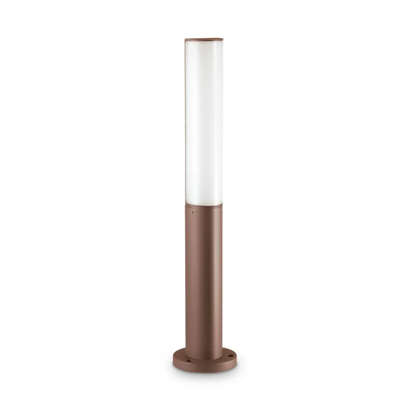Paletto luce da giardino a led in alluminio rotonda e diffusore in policarbonato - 9W - Lumen 1100 - 4000k Luce Naturale - IP44 Soddisfatti O Rimborsati