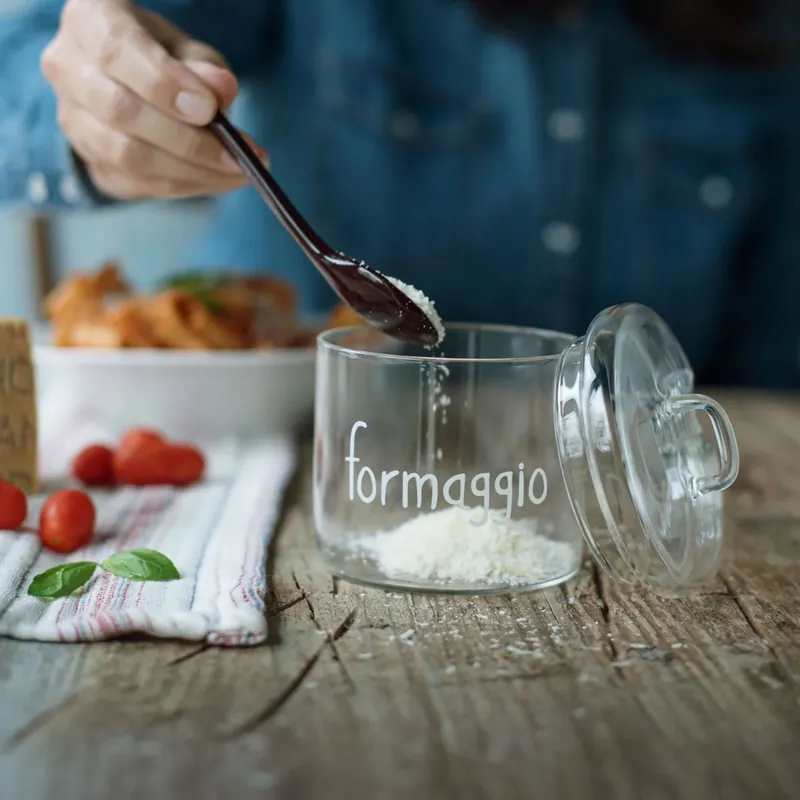 Barattolo per alimenti in vetro con coperchio Scelto Dai Clienti