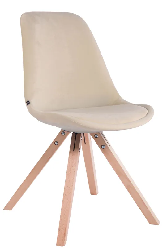 Sedia Toulouse in velluto gambe quadrate Non Perdere