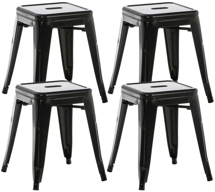 Set 4 Panchetti Impilabili Armin In Metallo Bestseller