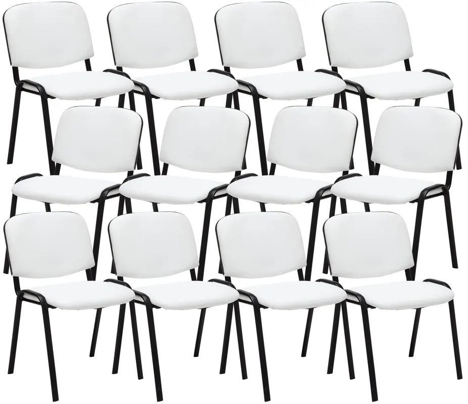 Set 12 Sedie Ufficio Visitatore Ken Imbottite In Similpelle Offerta