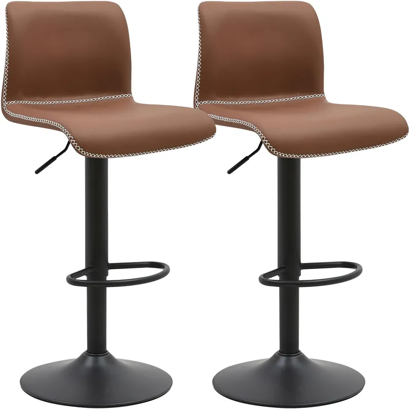 Set di 2 sgabelli da bar Henchy in ecopelle Prezzo Ridotto