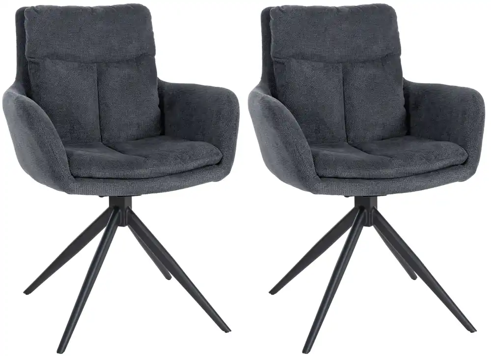 Set di 2 sedie da pranzo in tessuto Vilas Sconto