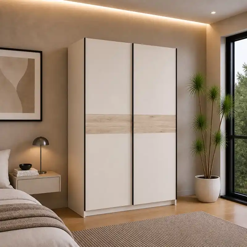 Ordina Subito Armadio ante scorrevoli moderno 150xH205 beige rovere Fusion
