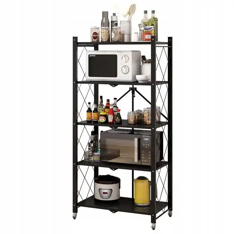 Carrello servizio 5 ripiani scaffalatura portavivande richiudibile Vagon-3 Promo Stagionale