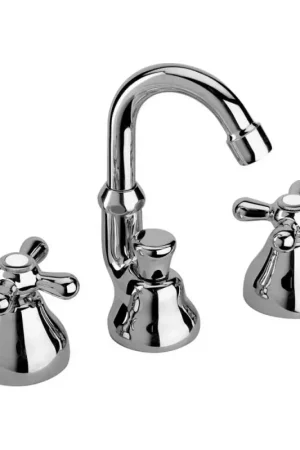 Miscelatore bidet canna alta con manopole stile classico con piletta Liberty Paini Nuovo Arrivo