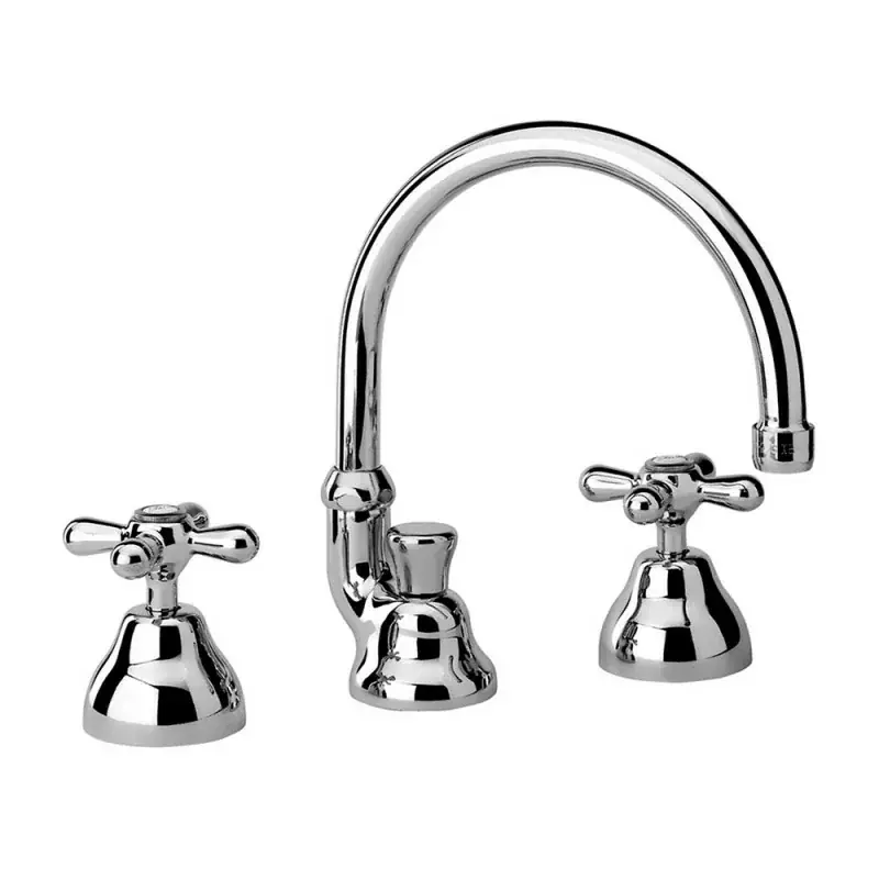 Prezzo Conveniente Miscelatore lavabo a canna alta con manopole stile classico con piletta Liberty Paini
