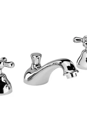 Prezzo Basso Miscelatore lavabo con manopole a tre fori cromo stile classico con piletta Liberty Paini