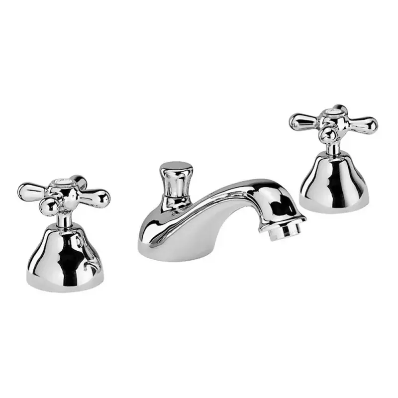 Prezzo Basso Miscelatore lavabo con manopole a tre fori cromo stile classico con piletta Liberty Paini