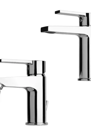 Nuova Collezione Set miscelatore lavabo e bidet in ottone cromato con sistema energy saving Le Mans Paini
