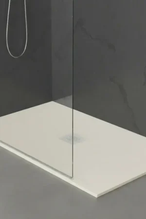 A Buon Prezzo Piatto doccia 120x160 in marmoresina effetto pietra beige riducibile Ten
