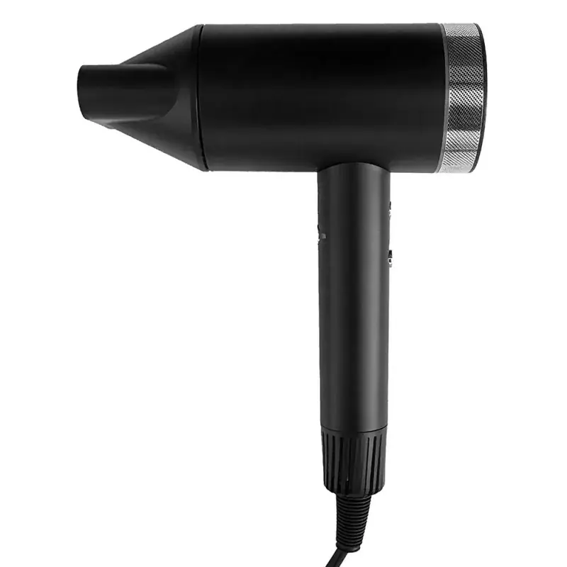 Asciugacapelli nero con motore brushless senza base murale e tasto a rilascio Quantità Limitata