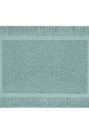 Ultime Pezzi Tappeto scendi doccia 100% cotone verde acqua 45x64 cm