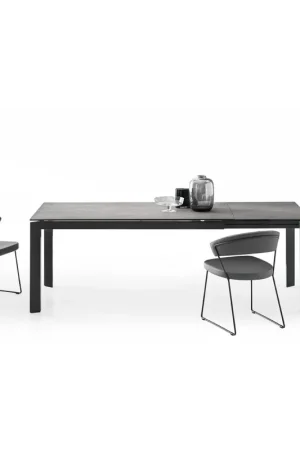 A Buon Prezzo Connubia Tavolo allungabile Baron CB4010-R 160 con struttura in metallo e piano a scelta da 160(220)x85 cm