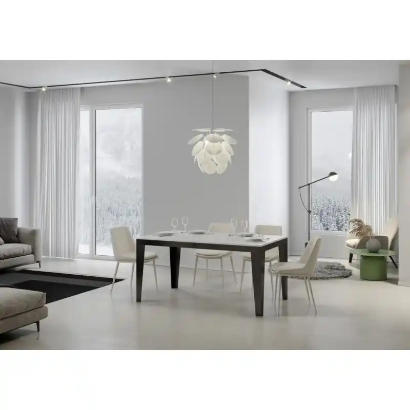 A Buon Prezzo Itamoby Tavolo allungabile Flame Evolution in nobilitato e talaio in ferro antracite da 180(284)x90 cm